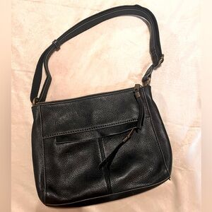 The Sak Black Leather Shoulder Bag
